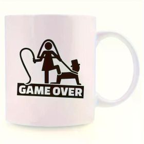 1pc Ceramic Coffee Mug, Funny Engagement Party Novelty Drinkware, Last Night of Freedom, Bachelorette & Bridal