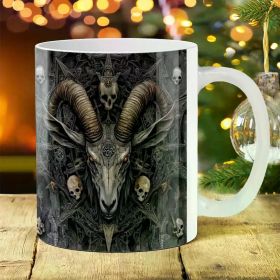 1pc 11oz Bear Coffee, Tea, Milk Cup with Art Print - Durable Porcelain Drinkware for Home and Office - Perfect for