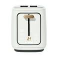 2 Slice Toaster with Touch-Activated Display, White Icing by Drew Barrymore