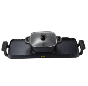 Multifunctional Teppanyaki Grill Pot With Dual Temp Control (Option: default)