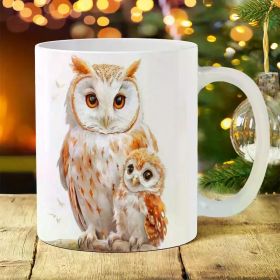 1pc 11oz Gothic 1pc Ceramic Coffee Mug, Dad'S Water Cup, Summer Winter Drinkware, Birthday Gift, Holiday Gift (Color: White)