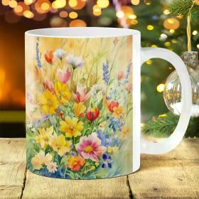 1pc 11Oz Animal One Piece Coffee Cup, Ceramic Coffee Mug, Summer And Winter Drinkware, Birthday Gift, Holiday (Color: White)